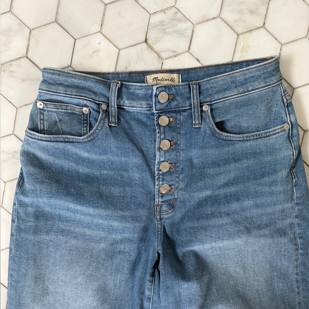 Madewell Curvy Perfect Vintage Wide-Leg Jeans (High Rise Button-Fly) Size 29
